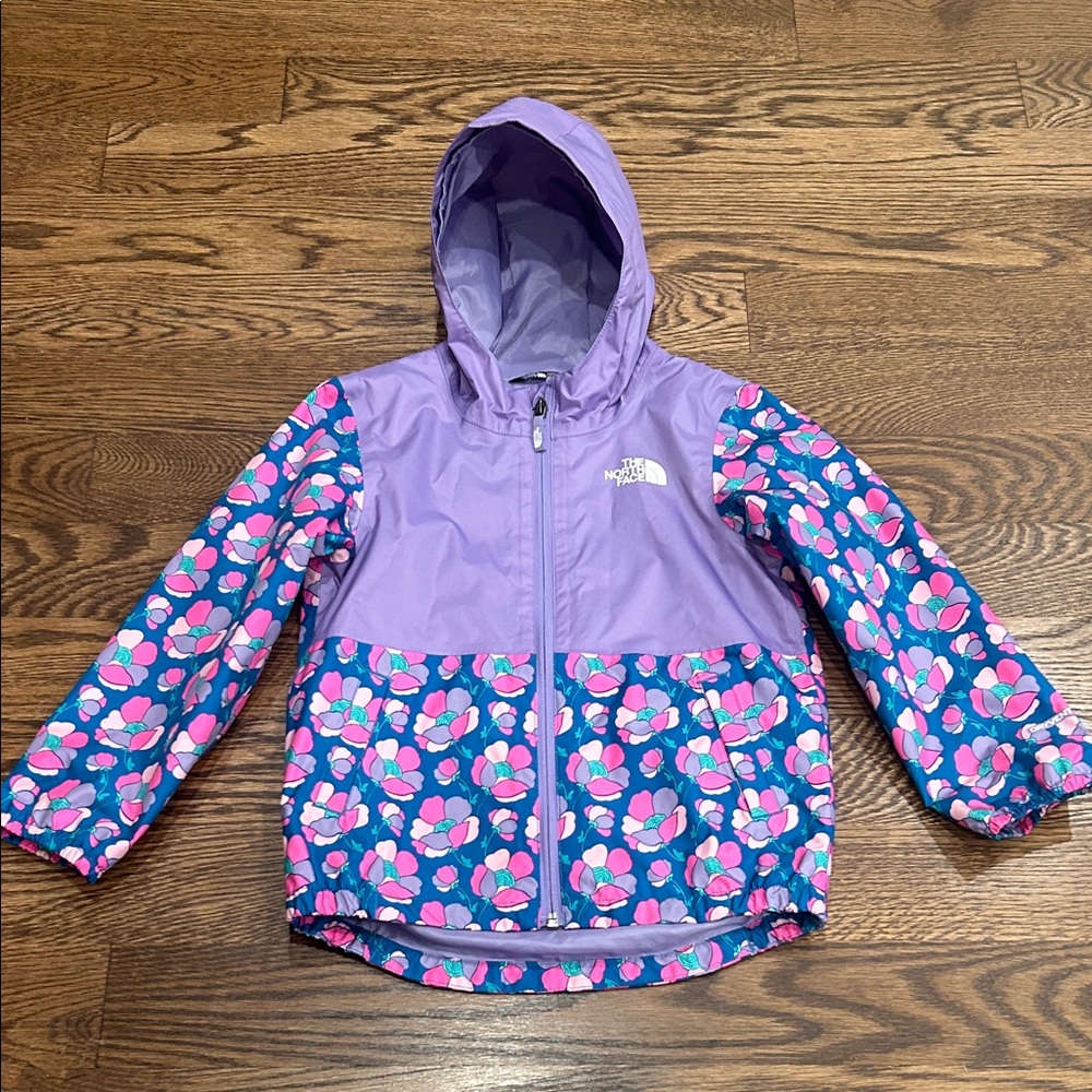 The North Face Kids' Purple and Blue Floral Jacket